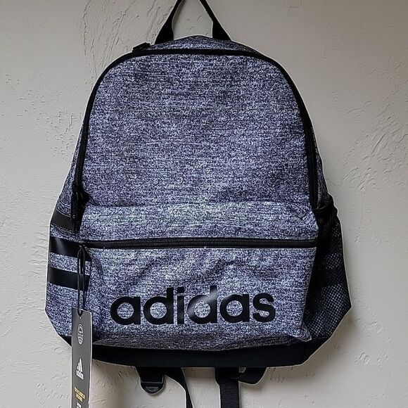 ADIDAS CHARCOAL AND BLACK BACKPACK - NEW - Picture 1 of 7